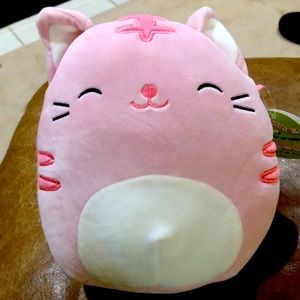 Pink cat squishmallow